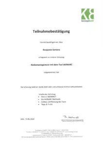 Nachweis: Risikomanagement mit MONARC