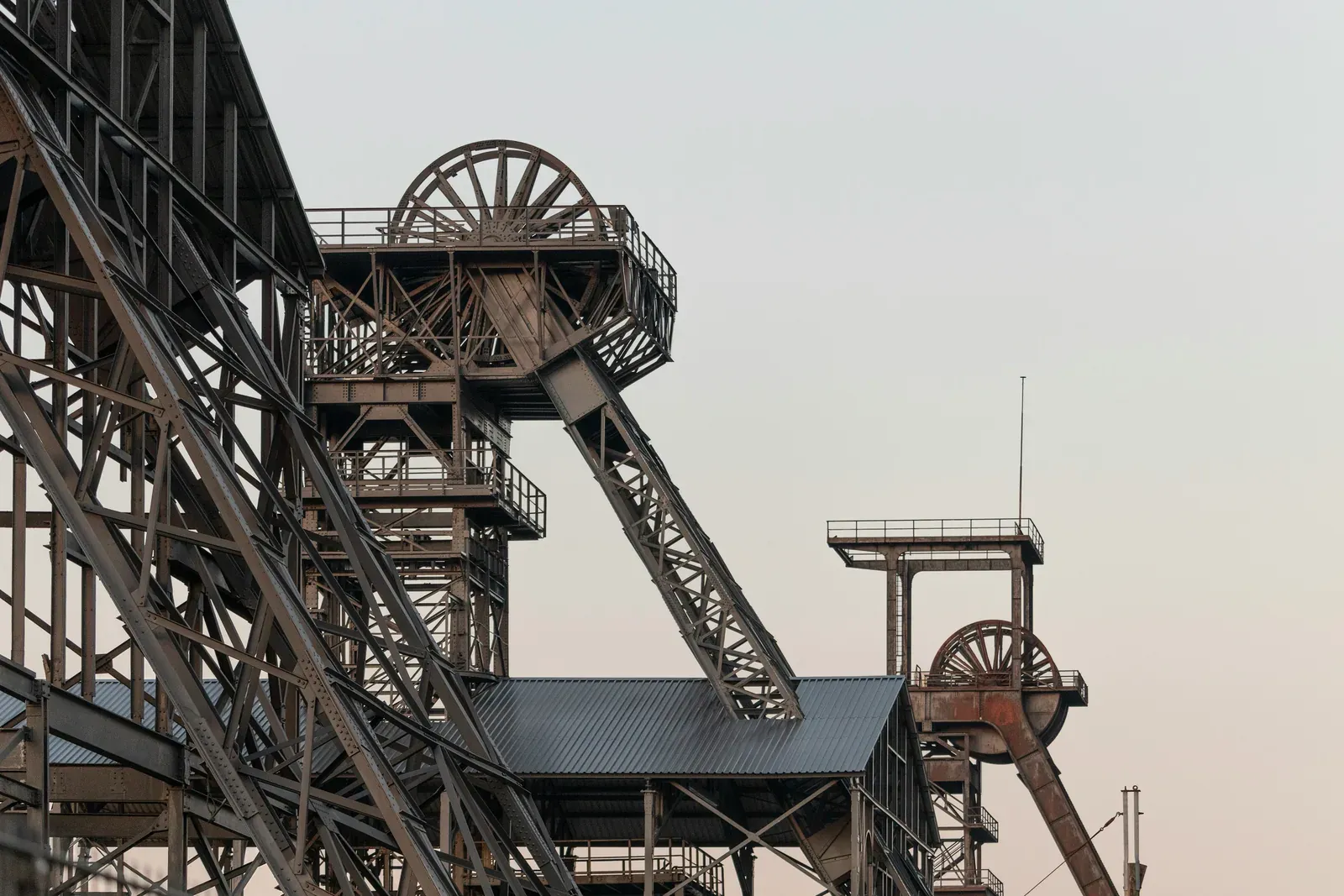 Fördergerüst einer stillgelegten Zeche im Ruhrgebiet